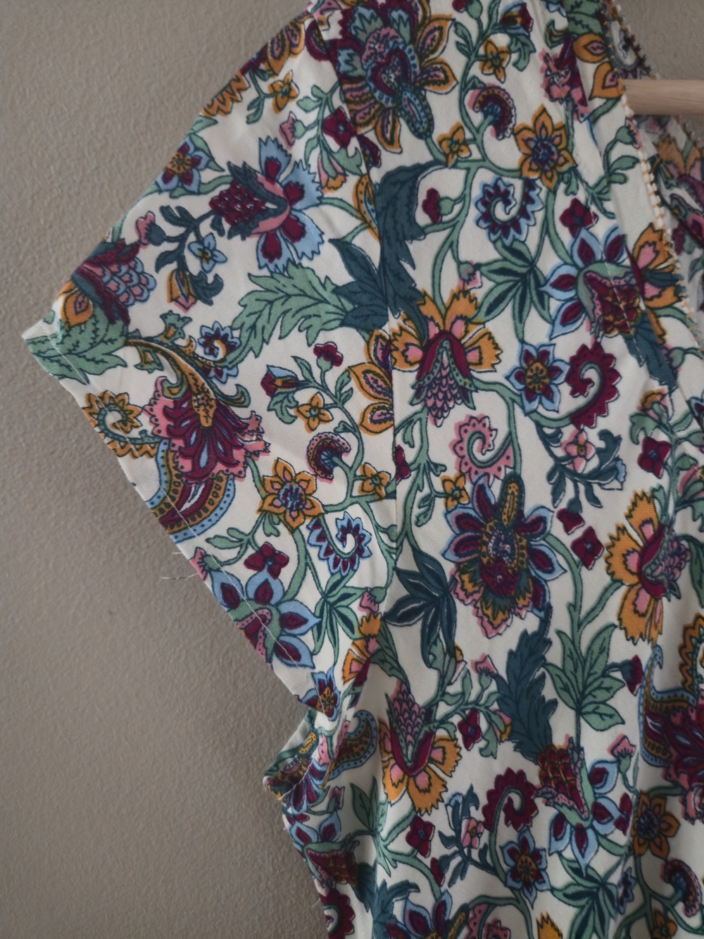 Soft Surroundings Kara Tiered Midi Boho Floral Swing Dress Tiered - Picture 5 of 7